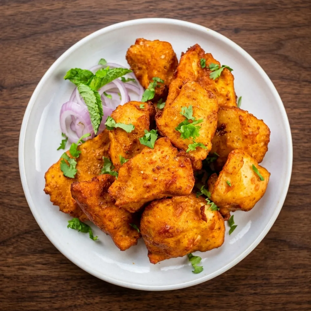 Amritsari Fish - Crispy spiced fish at Punjab Dhaba Edmonton